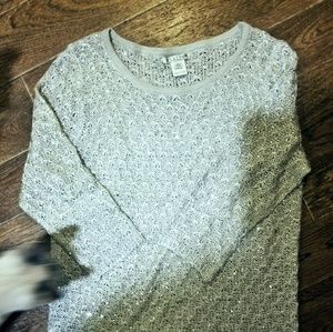 Sparkly Avalin Top cream colored